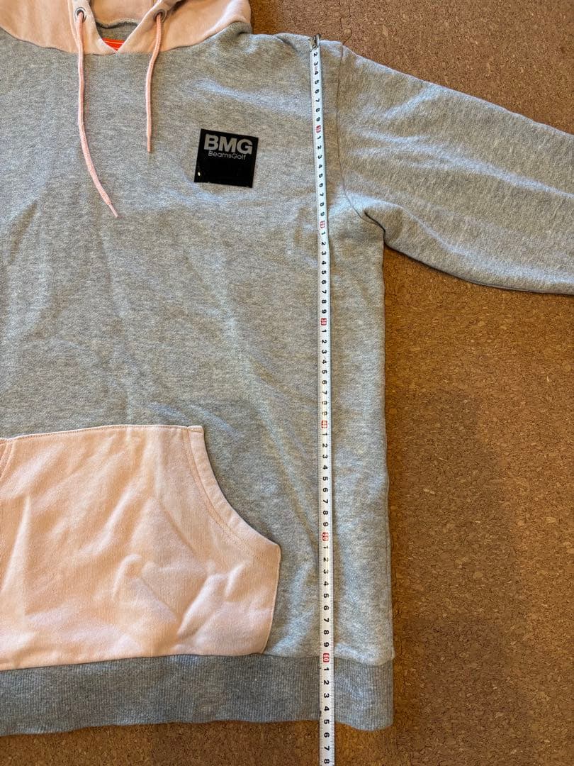 大人気！BEAMS GOLF XL パーカー グレー/ピンク
