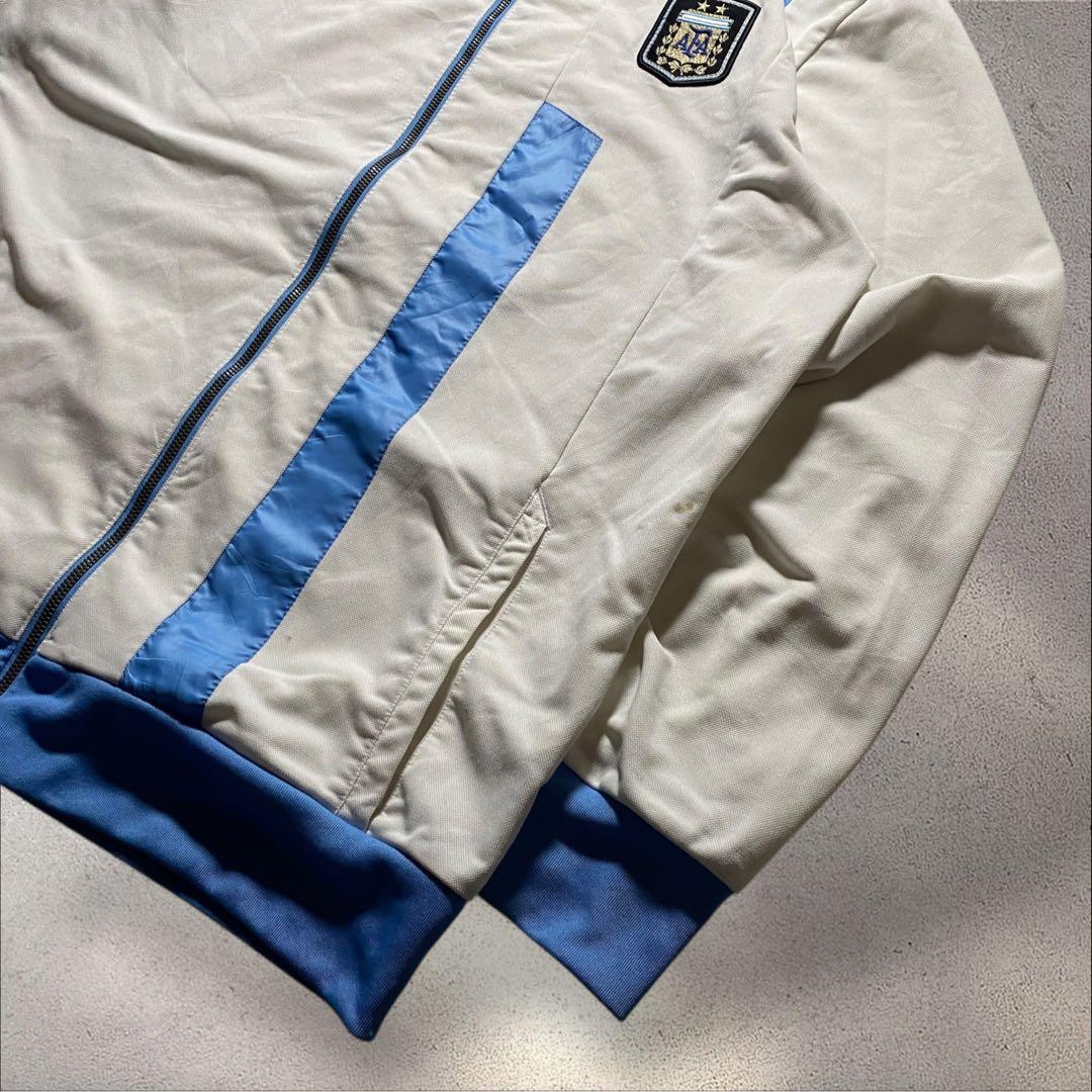 12年製adidasトラックジャケット刺繍ロゴアルゼンチン代表サッカーY2K