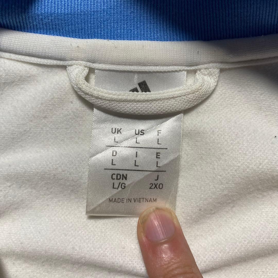 12年製adidasトラックジャケット刺繍ロゴアルゼンチン代表サッカーY2K