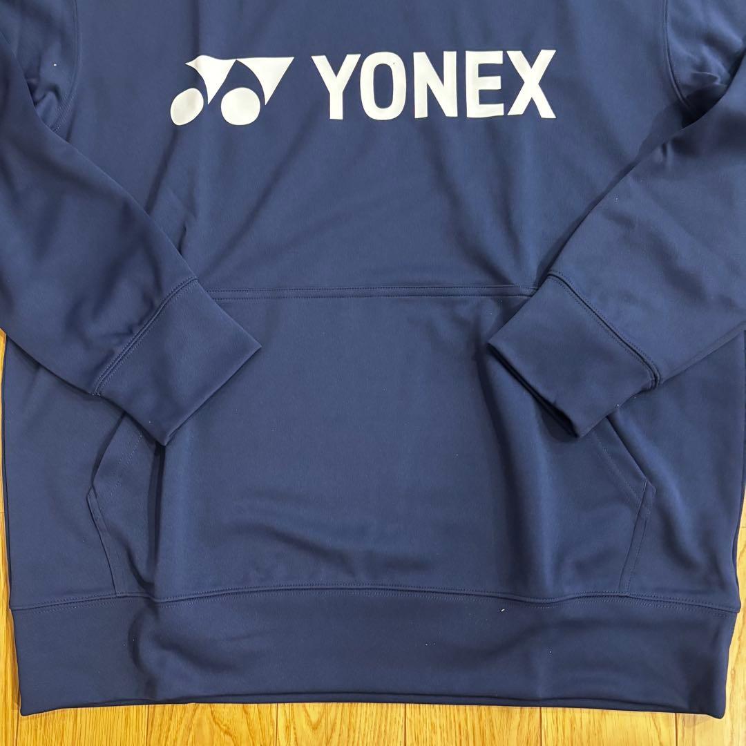 YONEX ネイビー フード付きパーカー　Ｌ