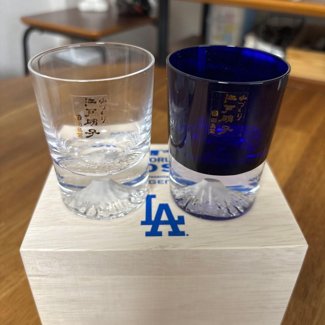 ドジャース　MLB WORLD TOUR TOKYO SERIES 切子セット