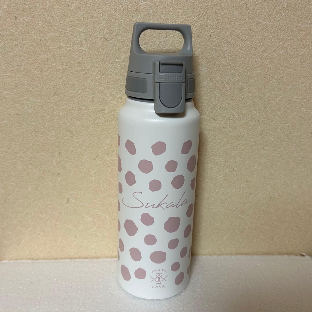 【本日値下げ中】LAVA　SIGG ワイドマウスボトル ランダムドット柄ピンク
