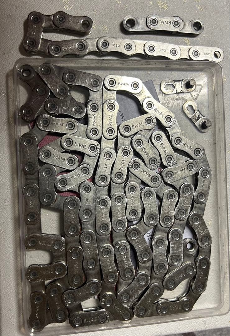 SRAM Red(未使用)、RIVAL (中古)12sチェーンセット