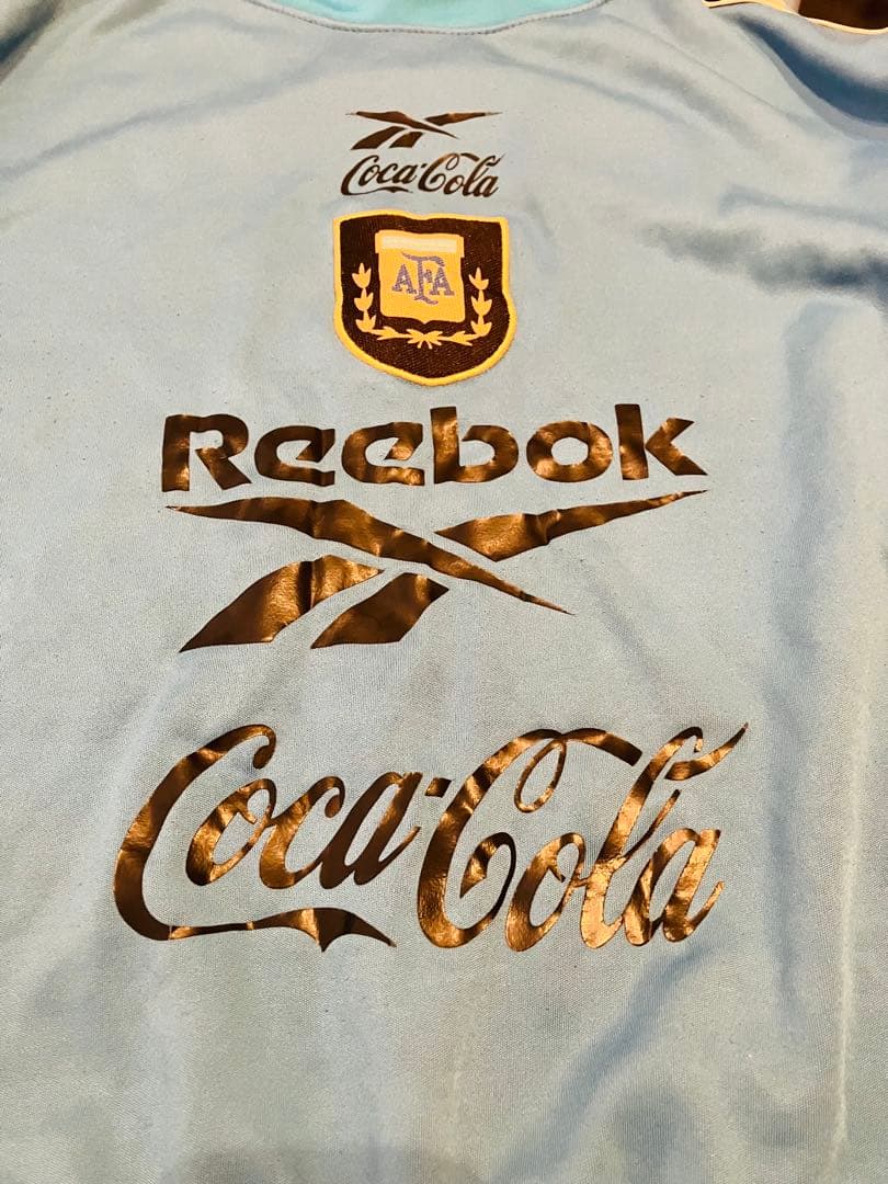 アルゼンチン代表 Reebok Coca-Cola トレーニングスウェット 古着