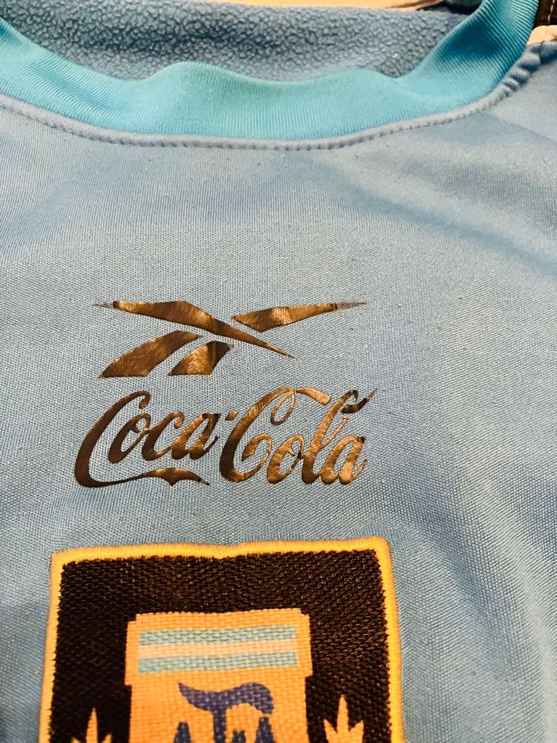 アルゼンチン代表 Reebok Coca-Cola トレーニングスウェット 古着