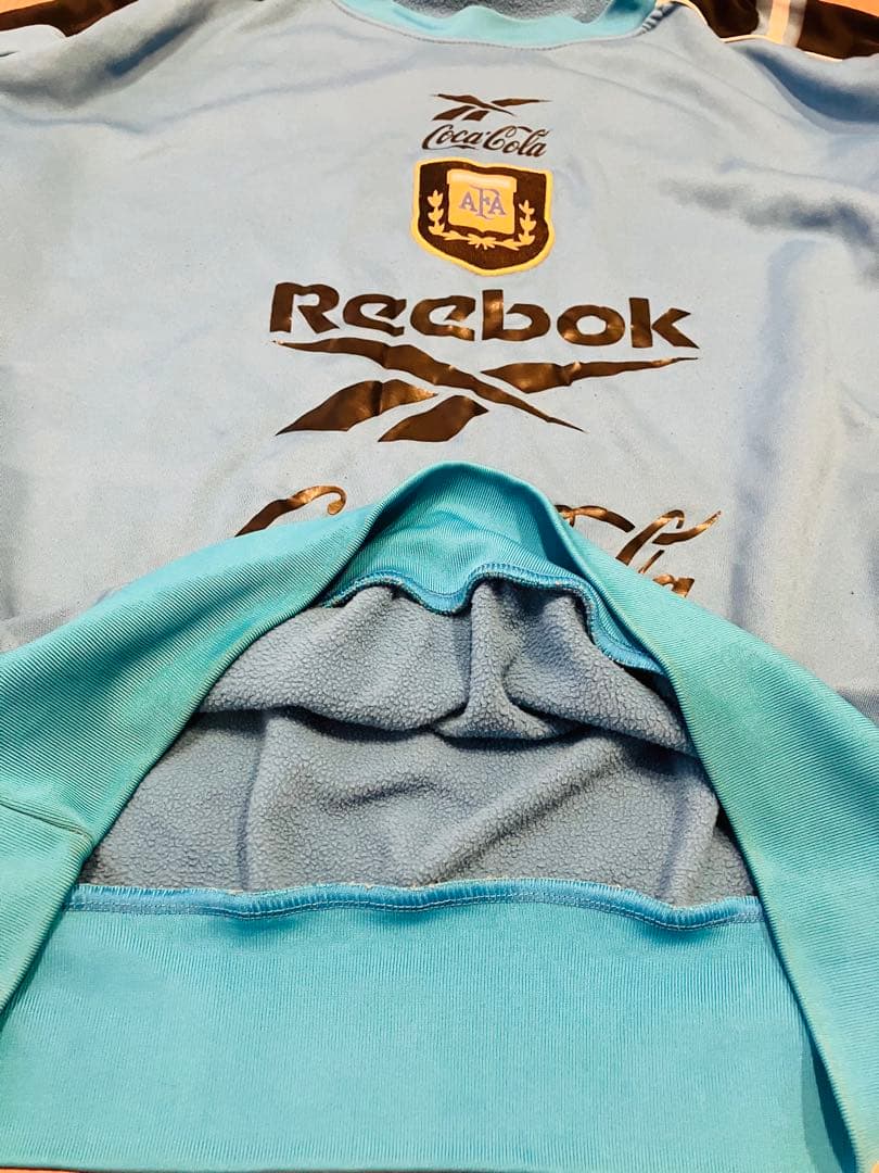 アルゼンチン代表 Reebok Coca-Cola トレーニングスウェット 古着