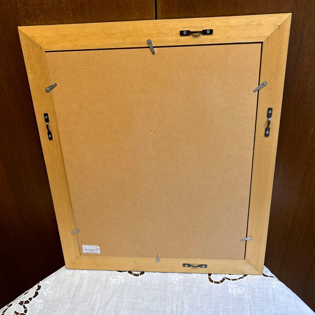 ハンマースホイ額付き複製画「室内、ストラゲーゼ30番地」