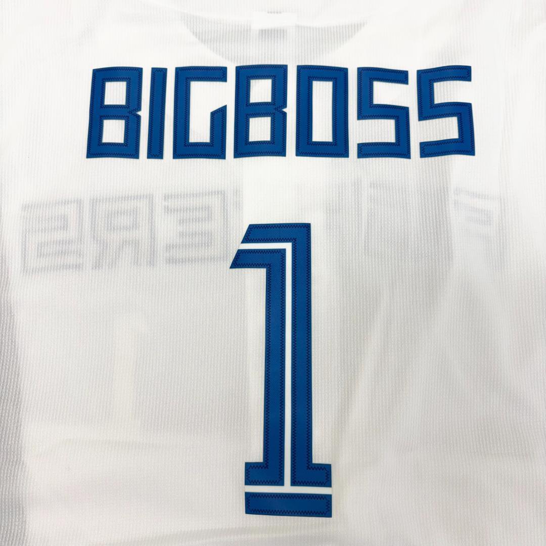 JQ53《新庄剛志選手》日本ハムファイターズ　BIGBOSS半袖ユニフォーム1番
