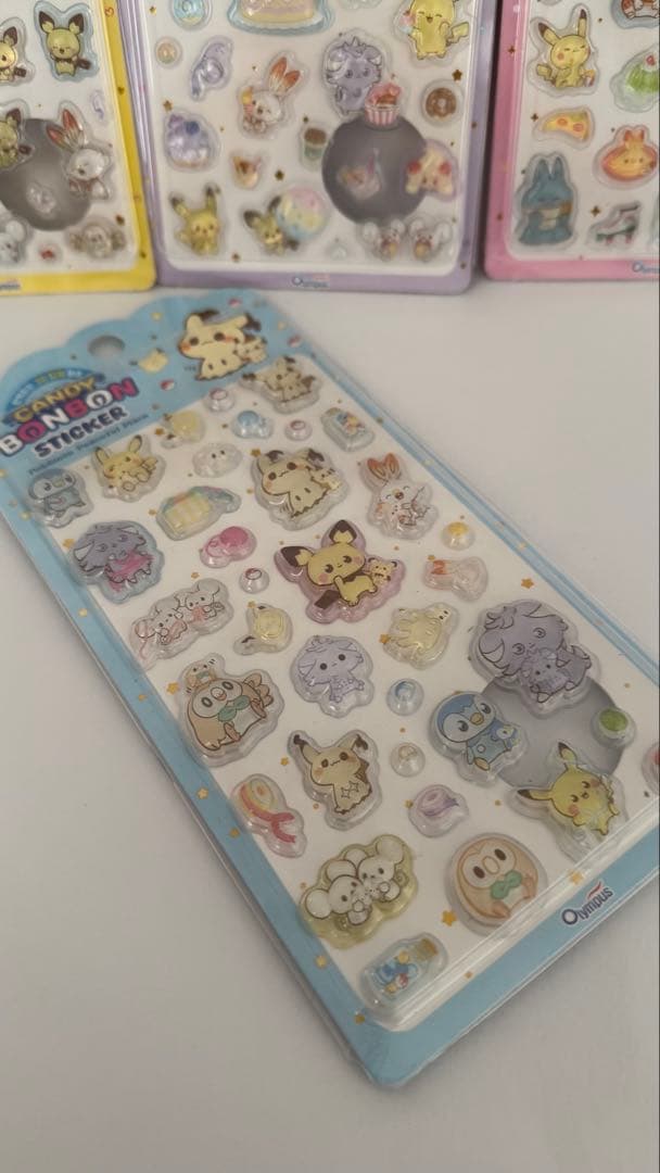 韓国正規品ポケモン キャンディボンボンステッカー12枚＆オマケ1枚　13点セット