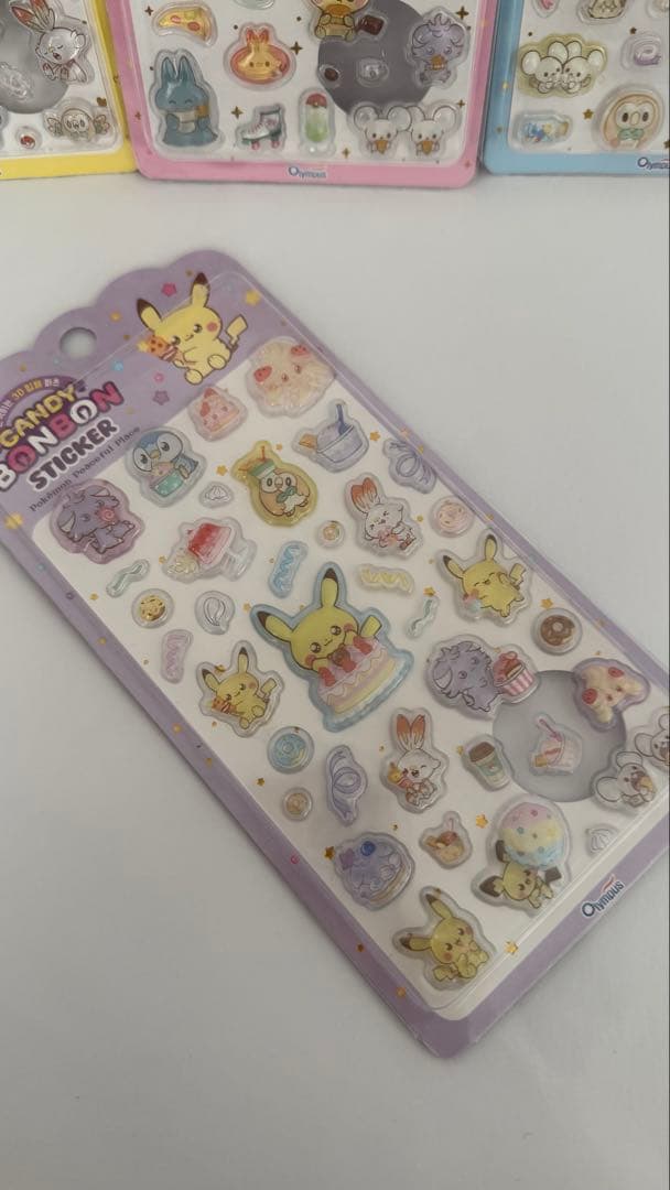 韓国正規品ポケモン キャンディボンボンステッカー12枚＆オマケ1枚　13点セット