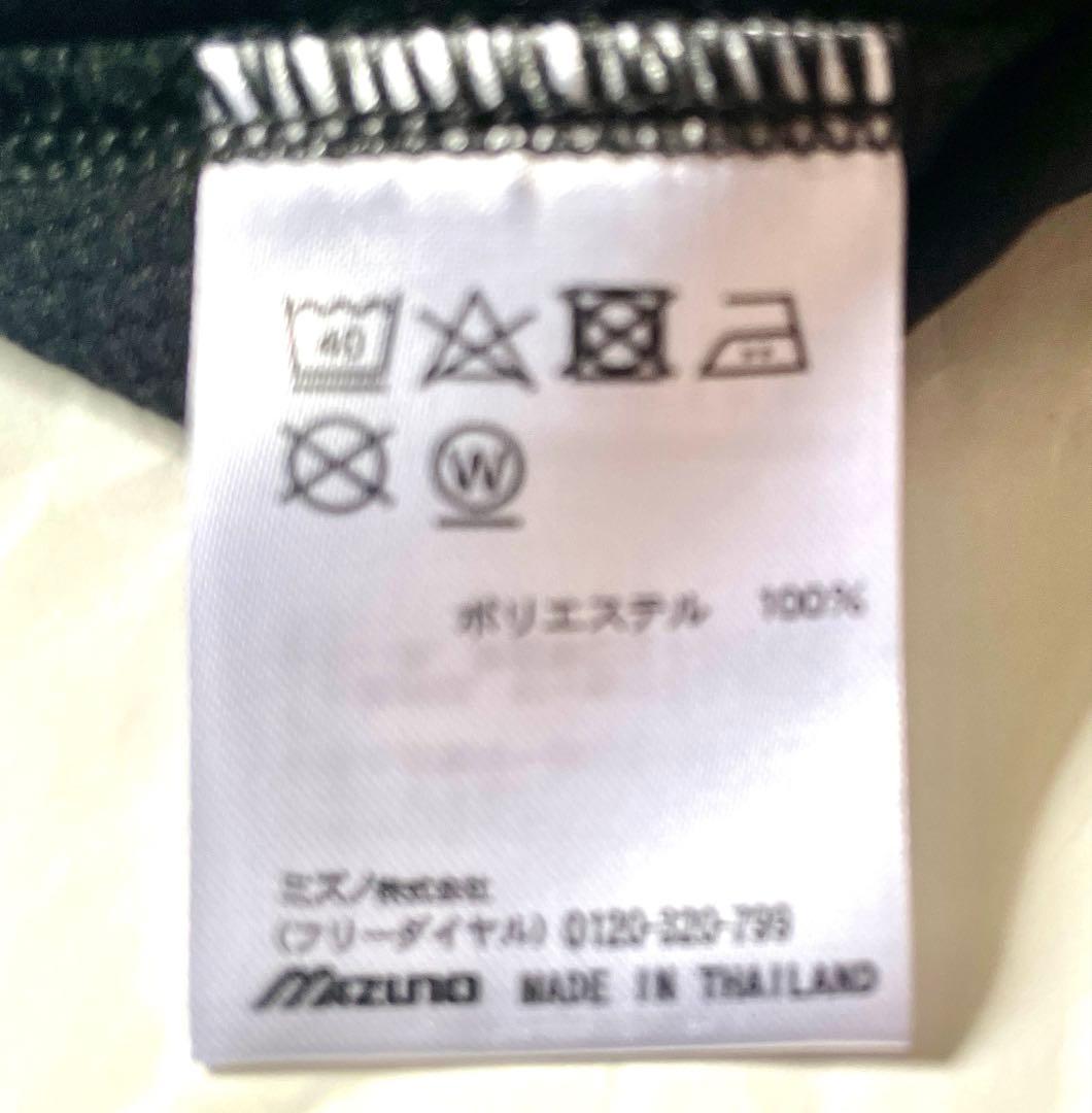 未使用タグつきMizuno ブラックブルー テニスバドミントンレディースLシャツ