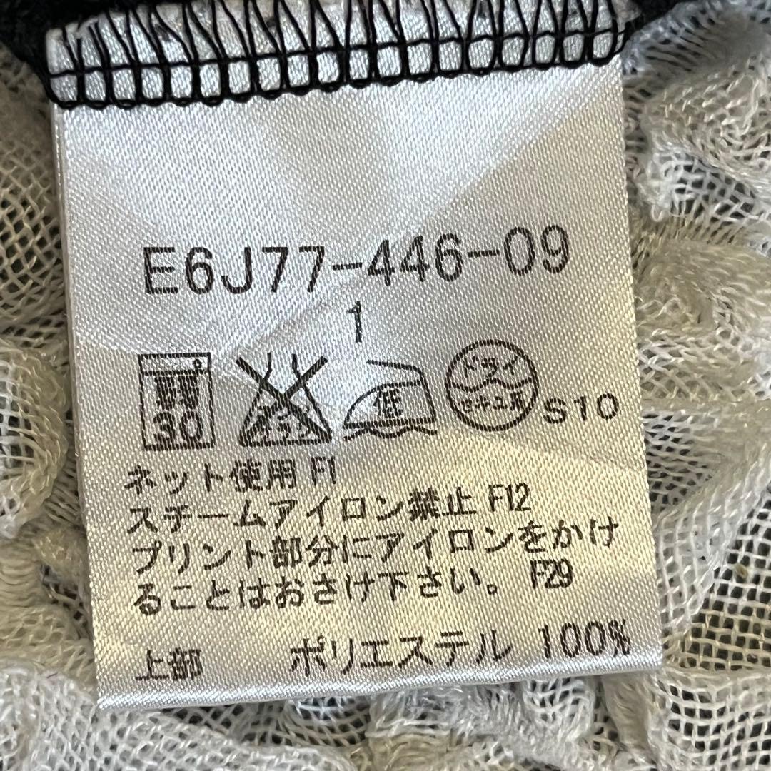 通気性 ストレッチ【バーバリーゴルフ】膝丈ワンピース 1サイズS プリーツ 黒