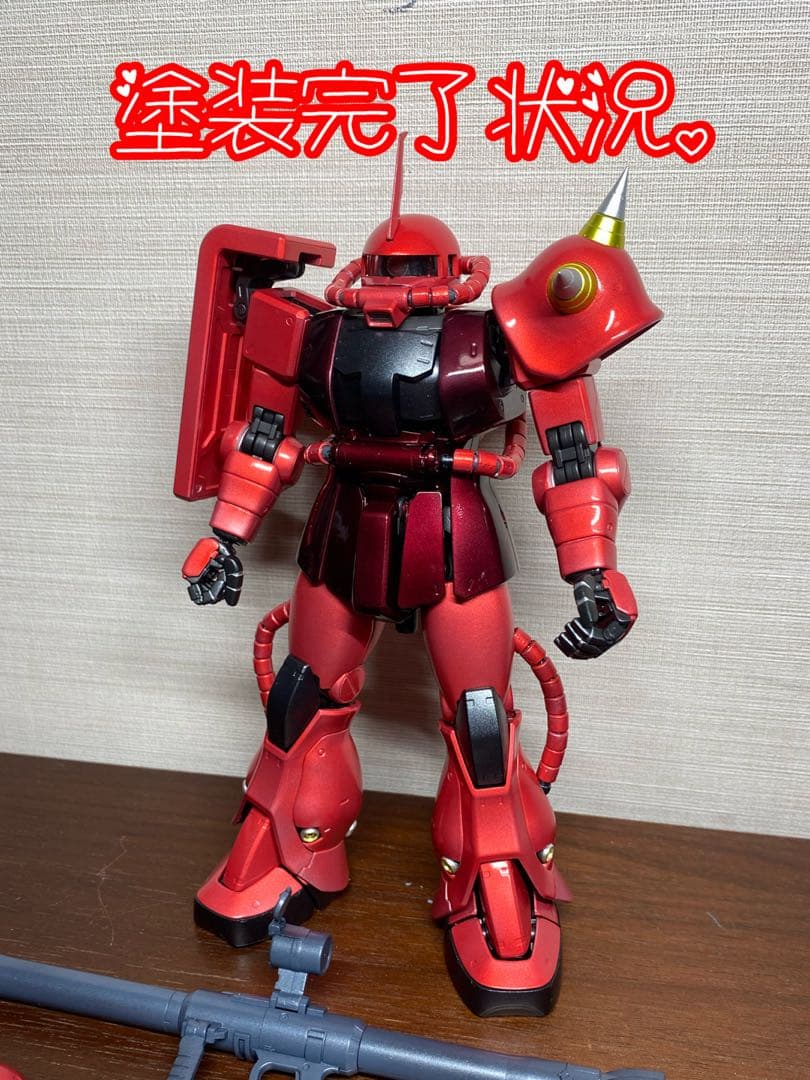 【ガンプラ完成品】　MG ザクⅡ （シャア専用Ver.2）