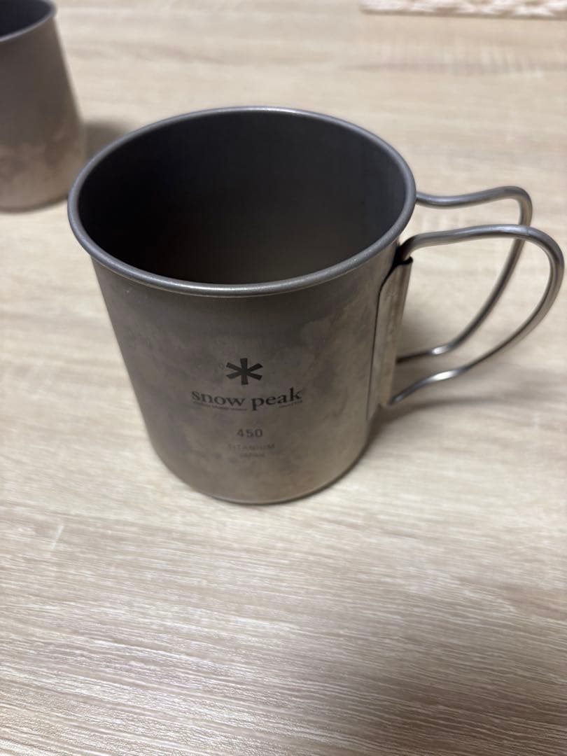 スノーピーク　チタンシングルマグ 450ml 300ml 缶クーラー350ml
