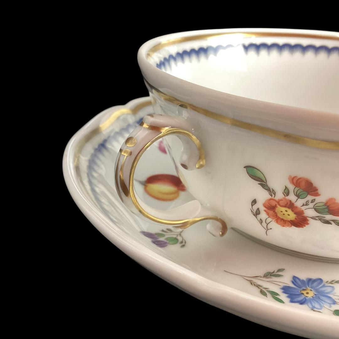 定価3万【希少】リチャードジノリ イタリアンフルーツ スープカップ＆ソーサー②