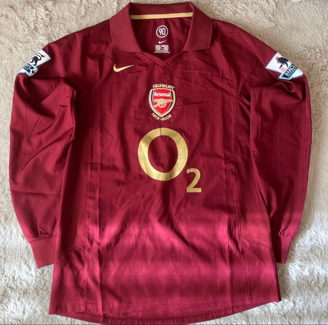 Arsenal アンリ 14番 長袖 ユニフォーム 2005-2006