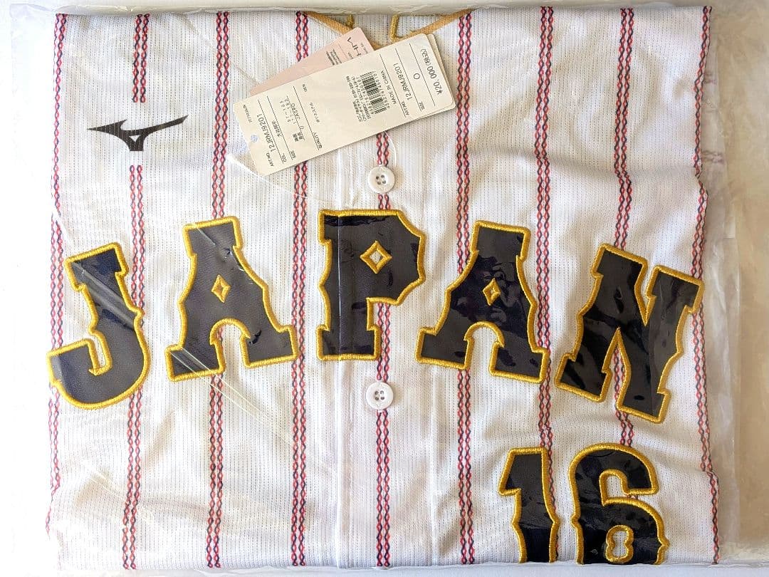 16大谷 翔平　WBC2026 レプリカユニフォーム ホーム Oサイズ