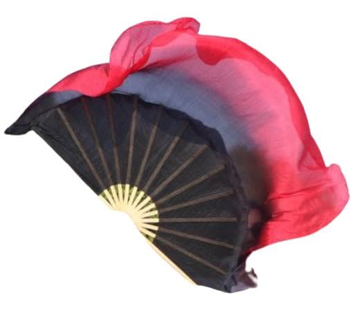 【新品】新色！ビッグフラッターファンベール★右手のみ★黒～赤