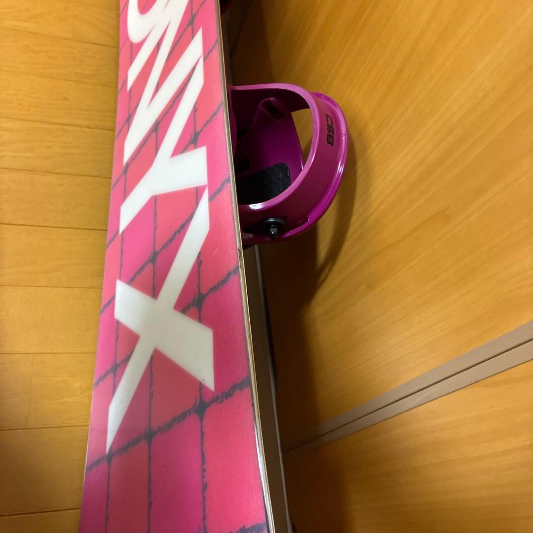 カラフルパッチワーク スノーボード ビンディングセット　3点セット靴25.5㎝
