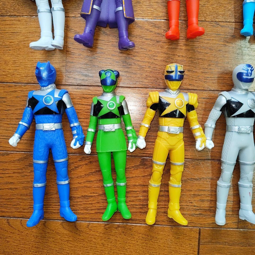 中古ソフビ　宇宙戦隊キュウレンジャー　13体セット　17センチ