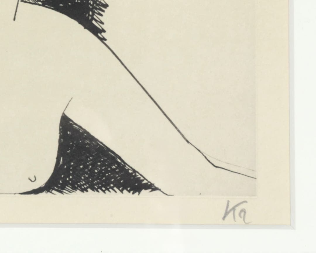 風間完 リトグラフ 女性像 直筆サイン 54/100 額装 美人画 版画 美術品