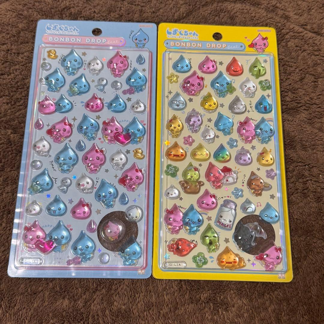 しずくちゃん ボンボンドロップシール 新品未開封 正規品 しずくちゃん A B