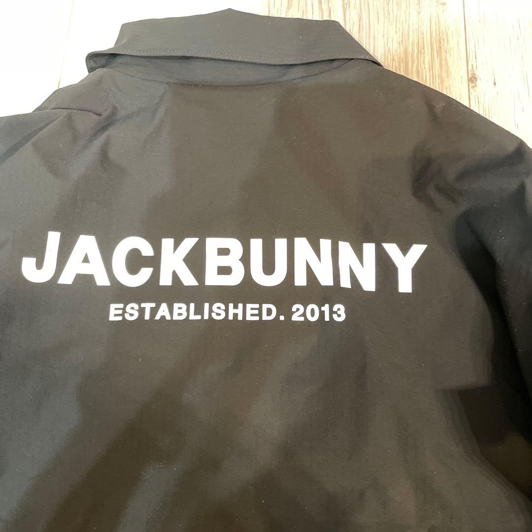 ジャックバニー ナイロンコーチジャケット レディースMサイズ黒ゴルフ