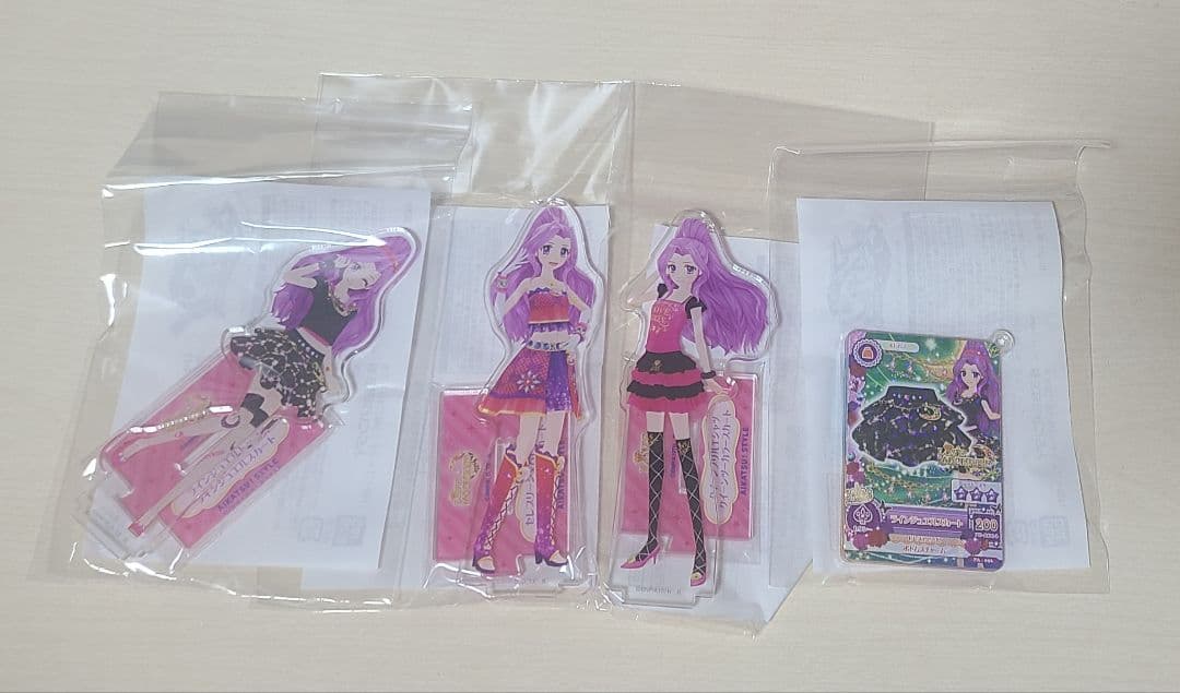 アイカツ 神崎美月 色紙 缶バッジ アクリルスタンド トルソー 特典 まとめ売り