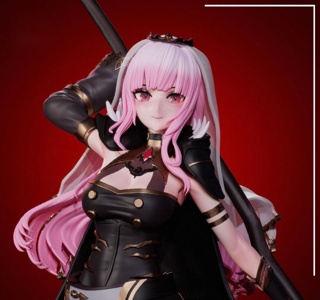 ホロライブ　美少女　美女　ガレージキット　未塗装未組立　フィギュア　1/7