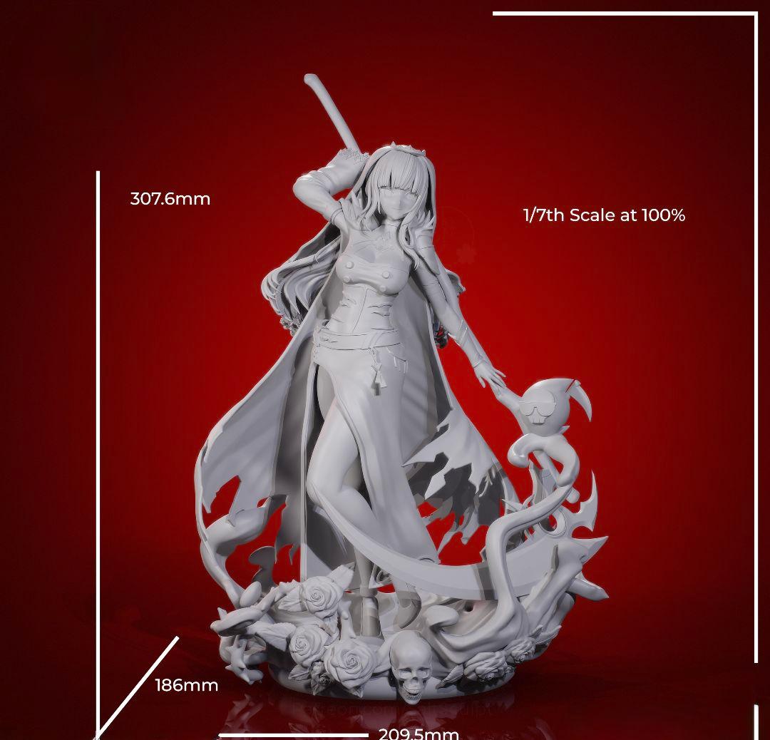 ホロライブ　美少女　美女　ガレージキット　未塗装未組立　フィギュア　1/7