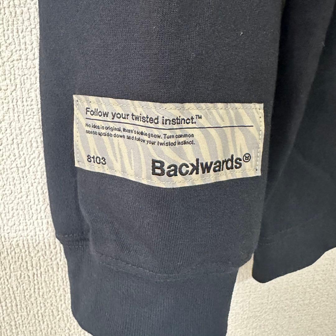 バックワーズ　 ゼブラ柄 ビッグB長袖モックネック