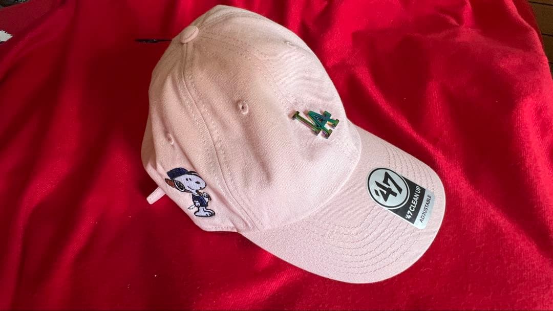 ☆新品☆キャップ　ドジャース　ピンク　スヌーピー ピーナッツ