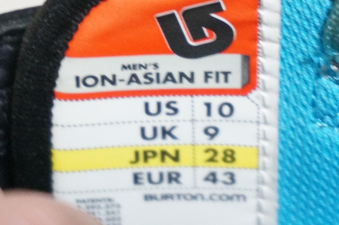 男性用 BURTON バートン ブーツ ION アジアンフィット 28cm