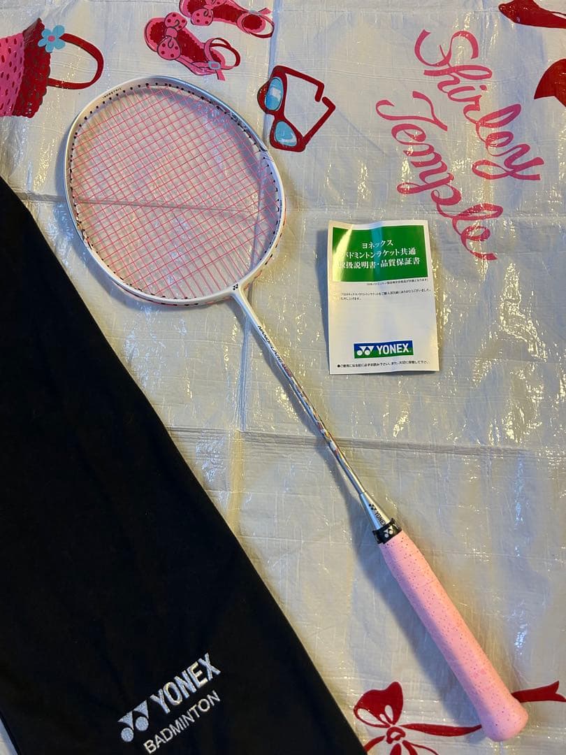 YONEX NANORAY ホワイト ピンク G5