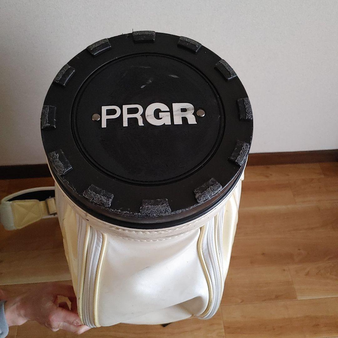 PRGR ホワイト キャディバッグ