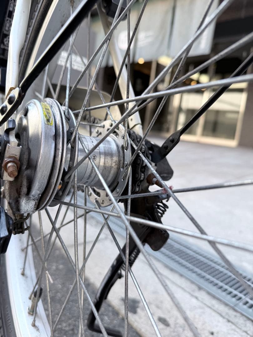 大阪府　Panasonic 電動アシスト自転車 アイボリー