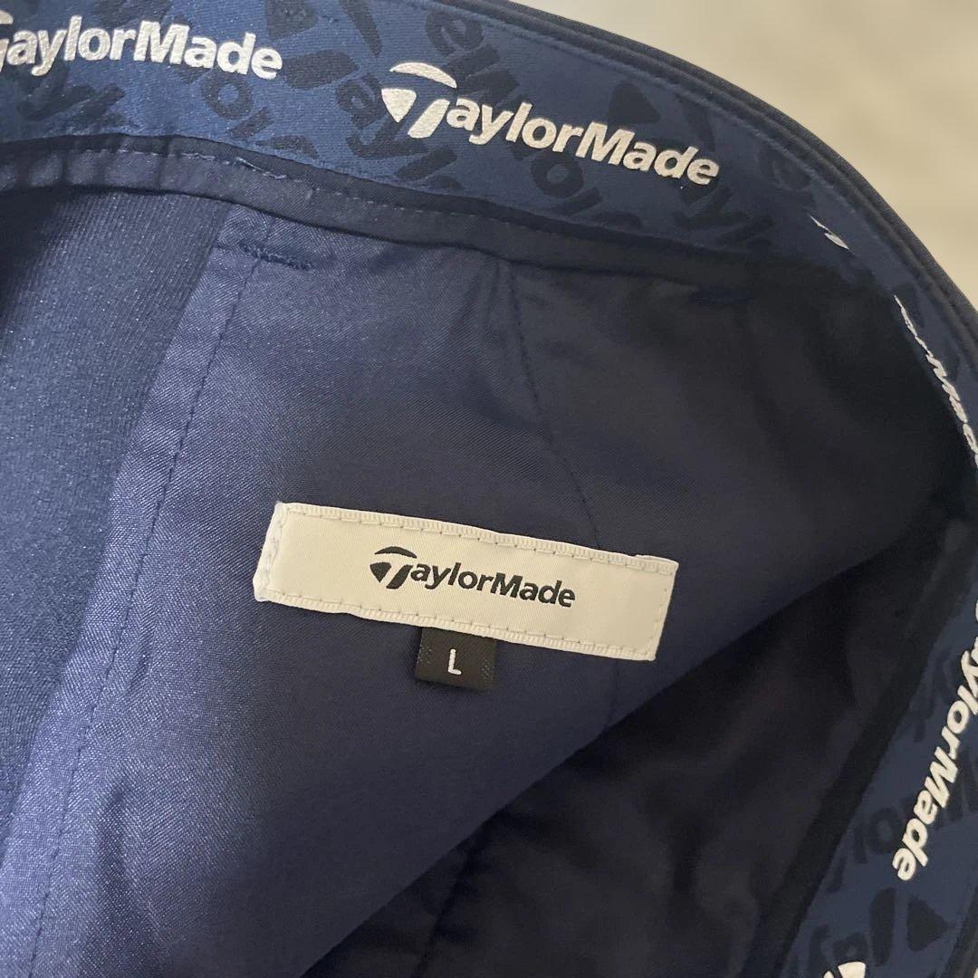 テーラーメイド レディース ゴルフウェア 上下セット L 裾スリット 白×紺
