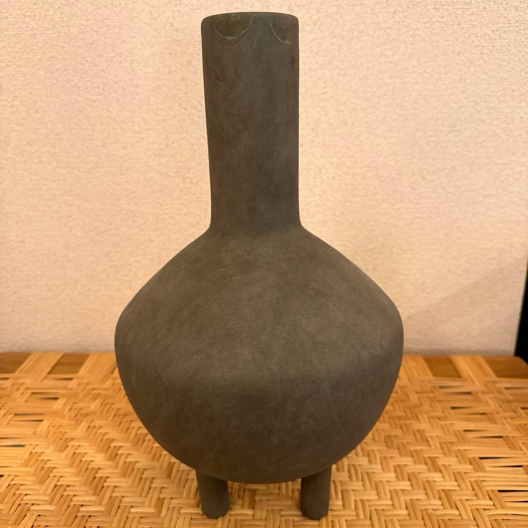 花瓶・フラワースタンド 101  Duck Vase Fat Dark Grey