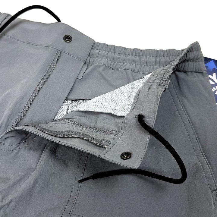 新品 キャロウェイ 8WAYストレッチ シワナイロン 撥水 パンツ 灰 L