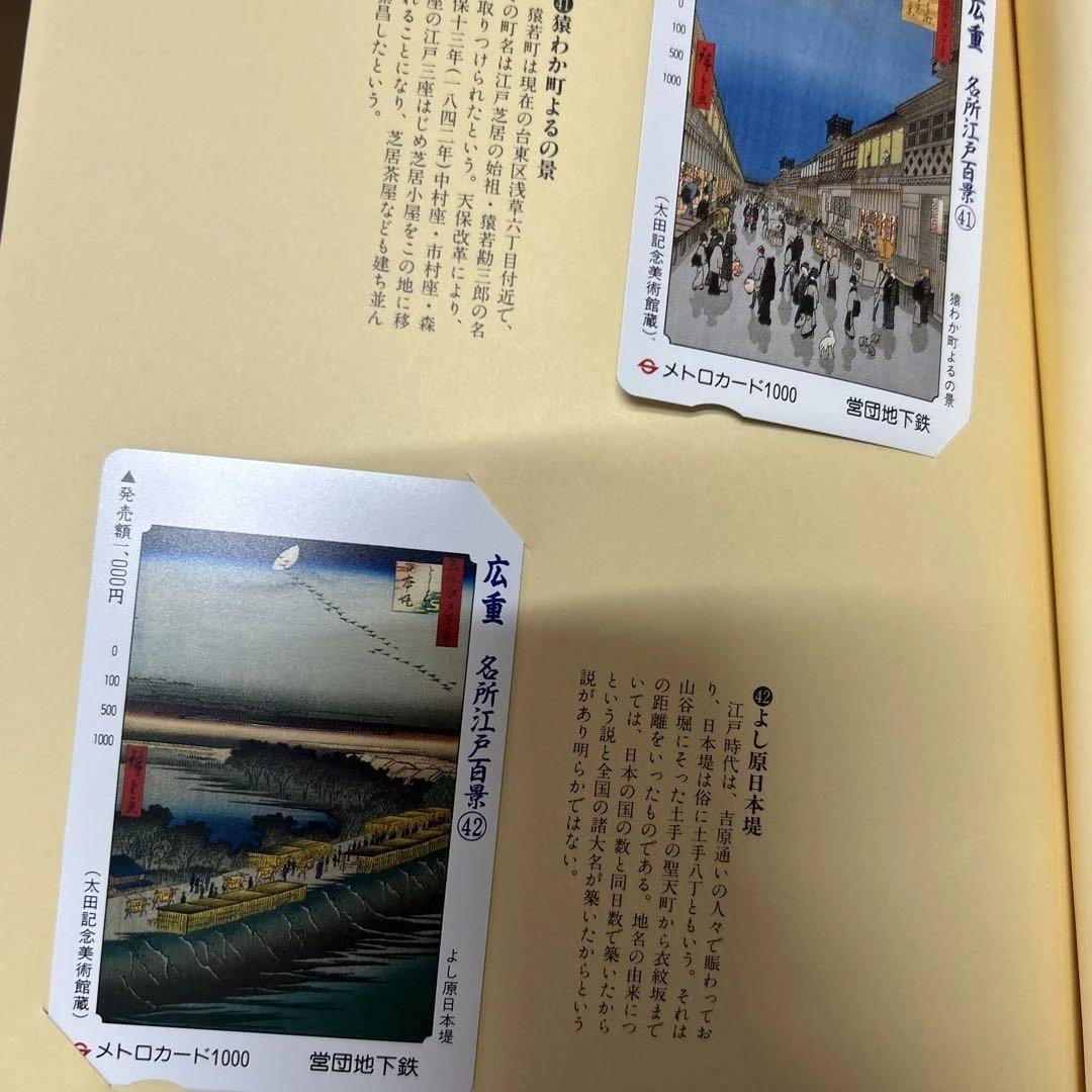 メトロカード　広重名所江戸百景