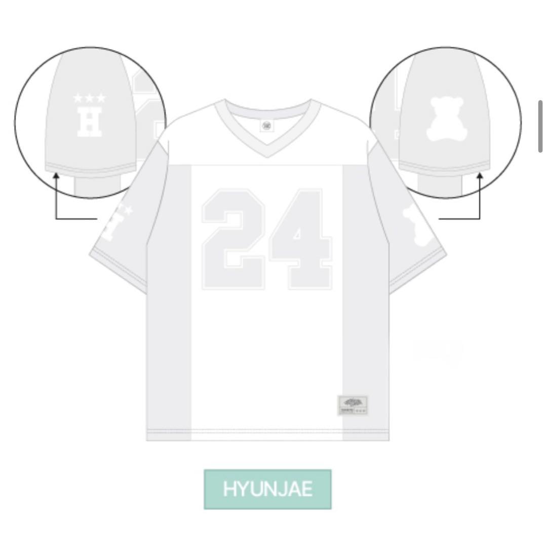 THE BOYZ ZENERATION RUGBY T SHIRT ヒョンジェ