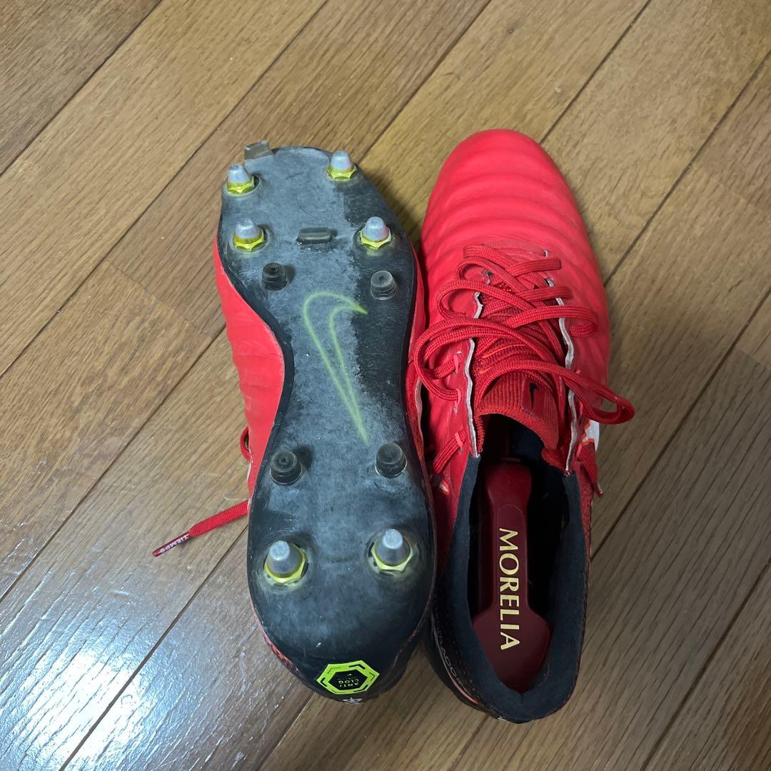 ナイキティエンポサッカーシューズ レッド SG