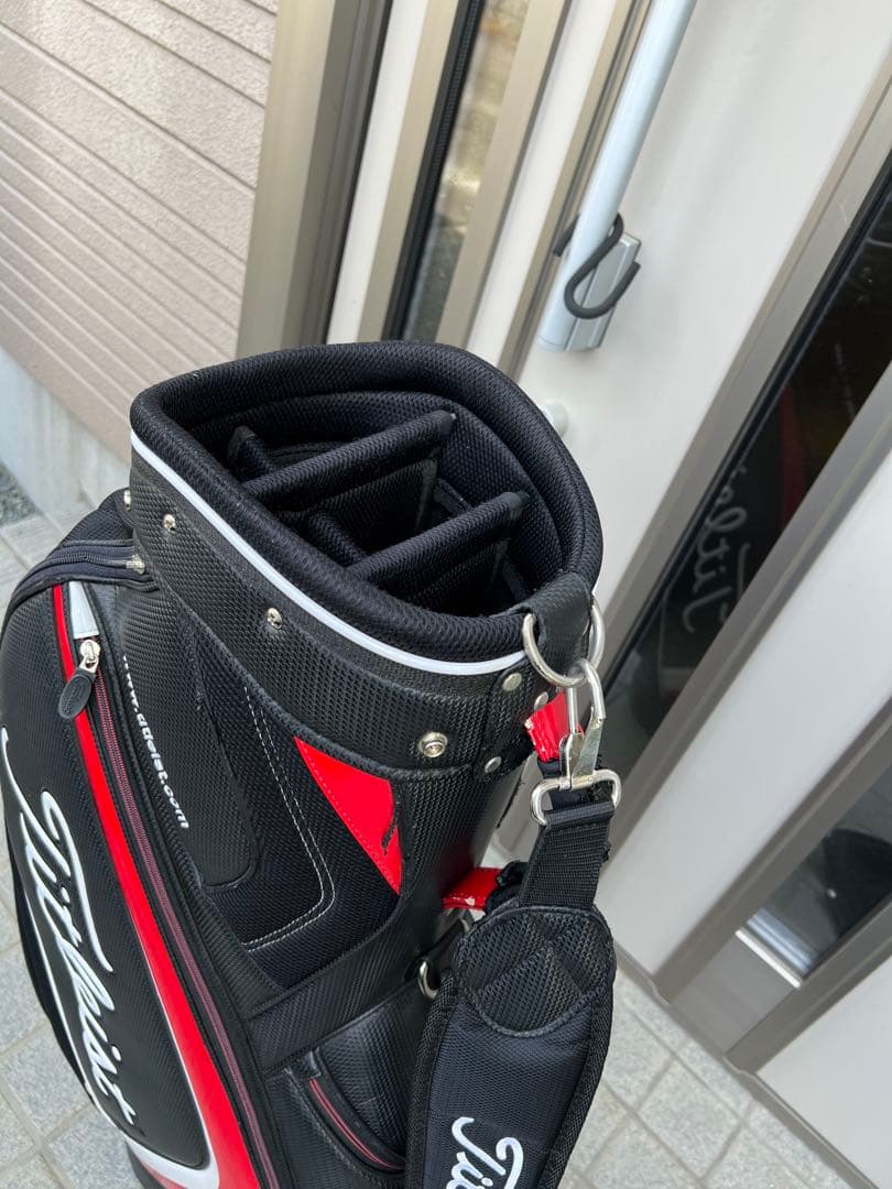 Titleist キャディバッグ 黒赤