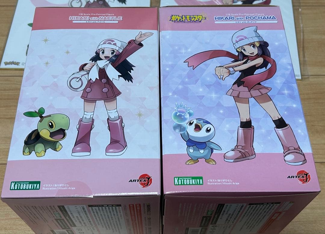 ARTFX J ポケットモンスター ヒカリ フィギュア　2種セット　特典色紙付き