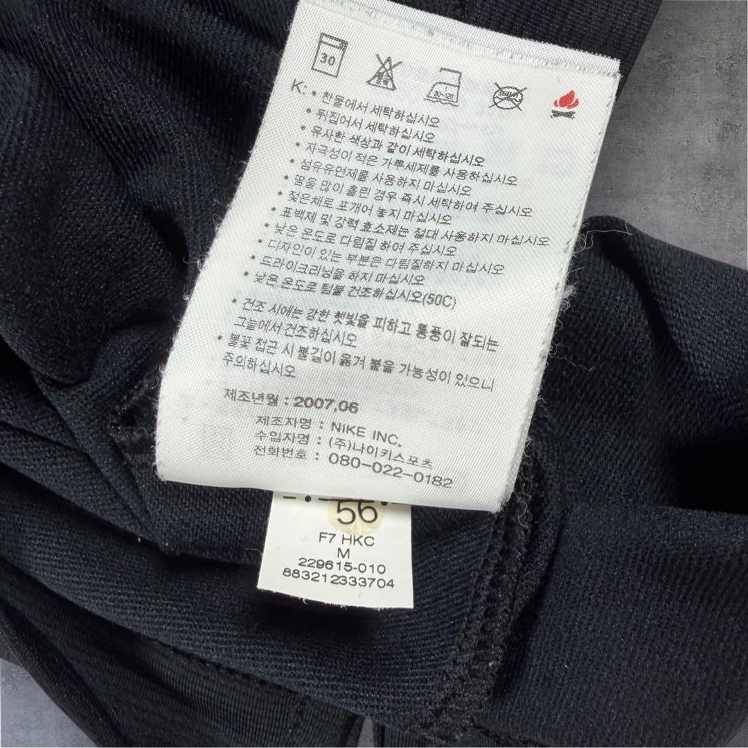 【美品】NIKE GOLF ナイキゴルフ モックネック長袖シャツ ロゴ 黒 M