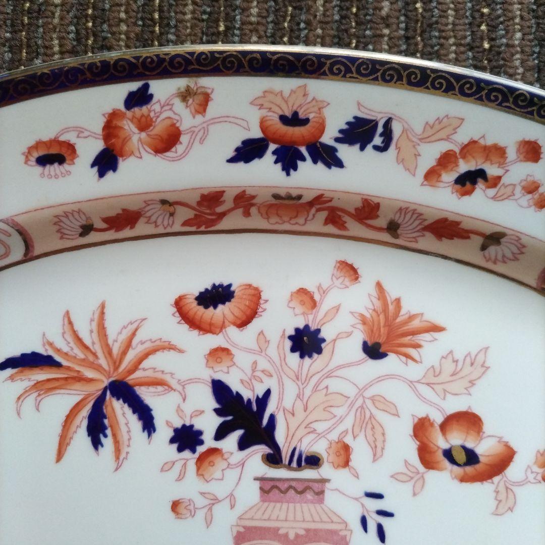 a【美品】ニッコーダブルフェニックス　カナザワ印　シノワズリ　大皿　貫入なし