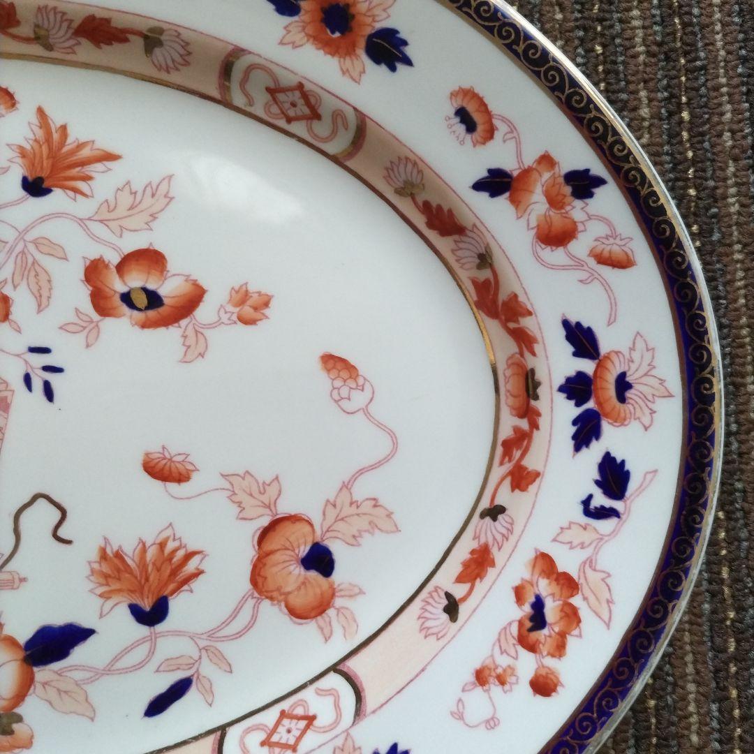 a【美品】ニッコーダブルフェニックス　カナザワ印　シノワズリ　大皿　貫入なし