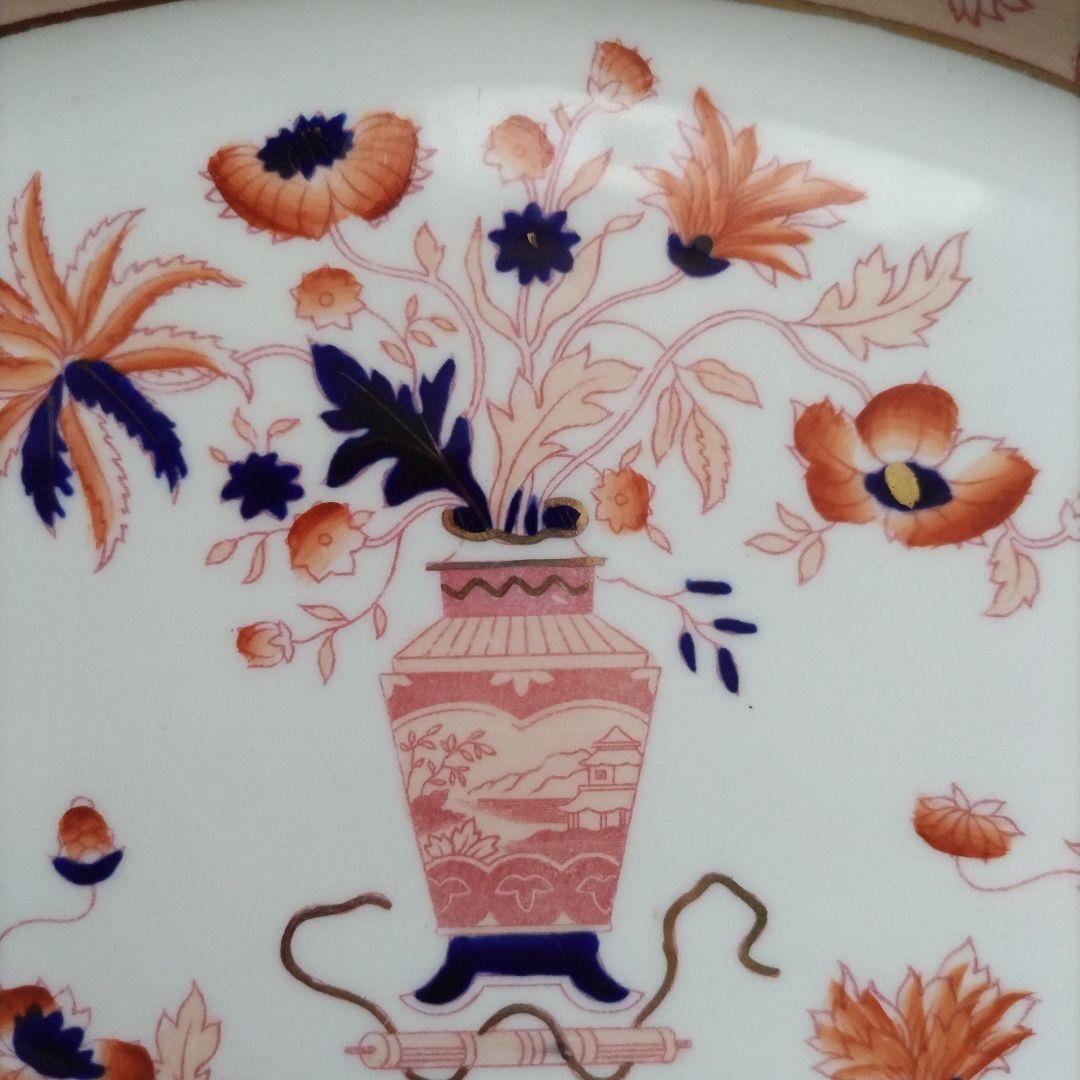 a【美品】ニッコーダブルフェニックス　カナザワ印　シノワズリ　大皿　貫入なし