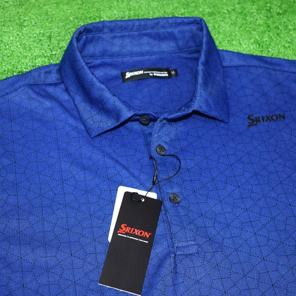 SRIXON/スリクソン ゴルフ 長袖ポロシャツ【ブルー/LL】新品！