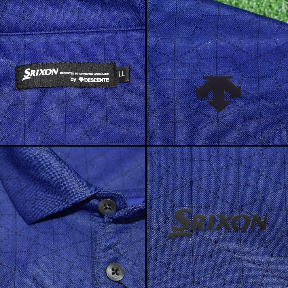 SRIXON/スリクソン ゴルフ 長袖ポロシャツ【ブルー/LL】新品！